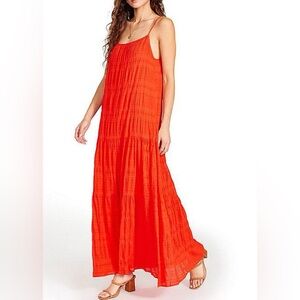 BB Dakota X Steve Madden Roman Holiday Maxi Dress- Red. Size Small.